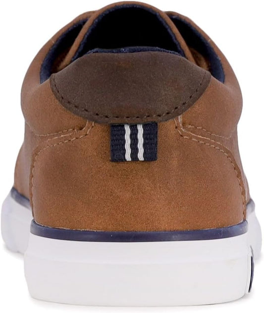 Kids Boys Lace-Up Fashion Sneakers Low-Top Dress Shoes for Youth - (Big Kid/Little Kid)