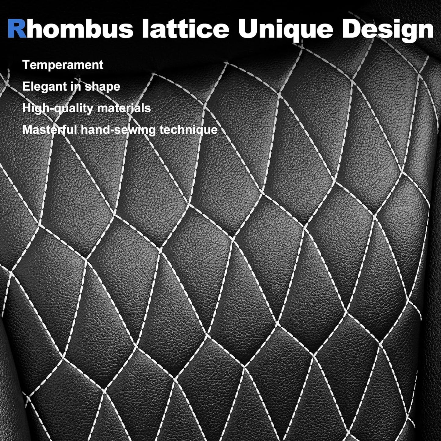 Office Chair, Executive Desk Chair, PU Leather Comfortable Executive Chairs with Fixed Armrest, Adjustable Height, Rocking Function, 360° Swivel Wheels, Black