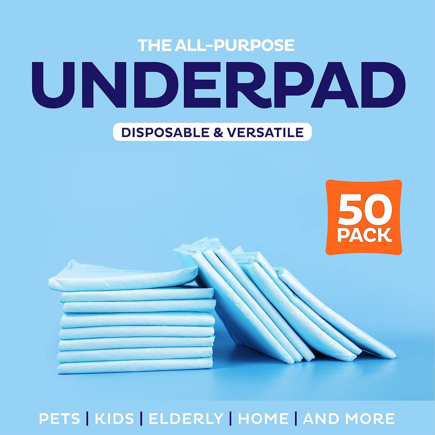 Disposable absorbent underpads, 50 pack, view 7