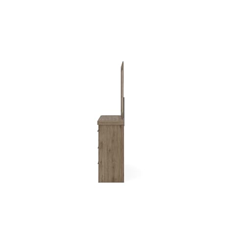Signature Design by Ashley Garistyn Dresser with Mirror, Rustic Bedroom Set with Wood and Decorative Laminate, Horizontal Storage Furniture with Drawers