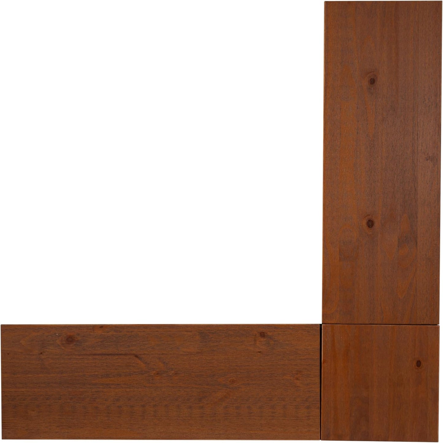 Harris Black and Walnut Backless Kitchen Dining Nook with Hidden Storage Bench Space