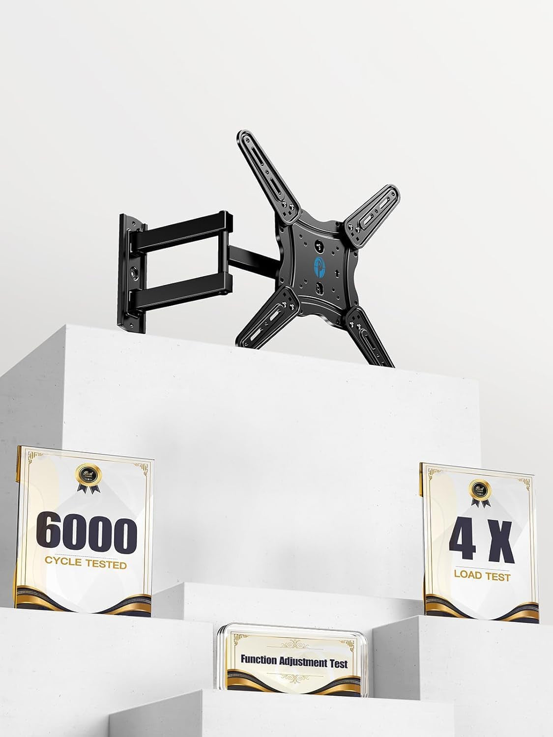Full Motion TV Wall Mount for 26-60 Inch Flat or Curved Tvs up to 77 Lbs, TV Bracket Wall Mount with Articulating Arms, Extension, Tilt, Swivel, Leveling, Max VESA 400X400Mm, PIMF7