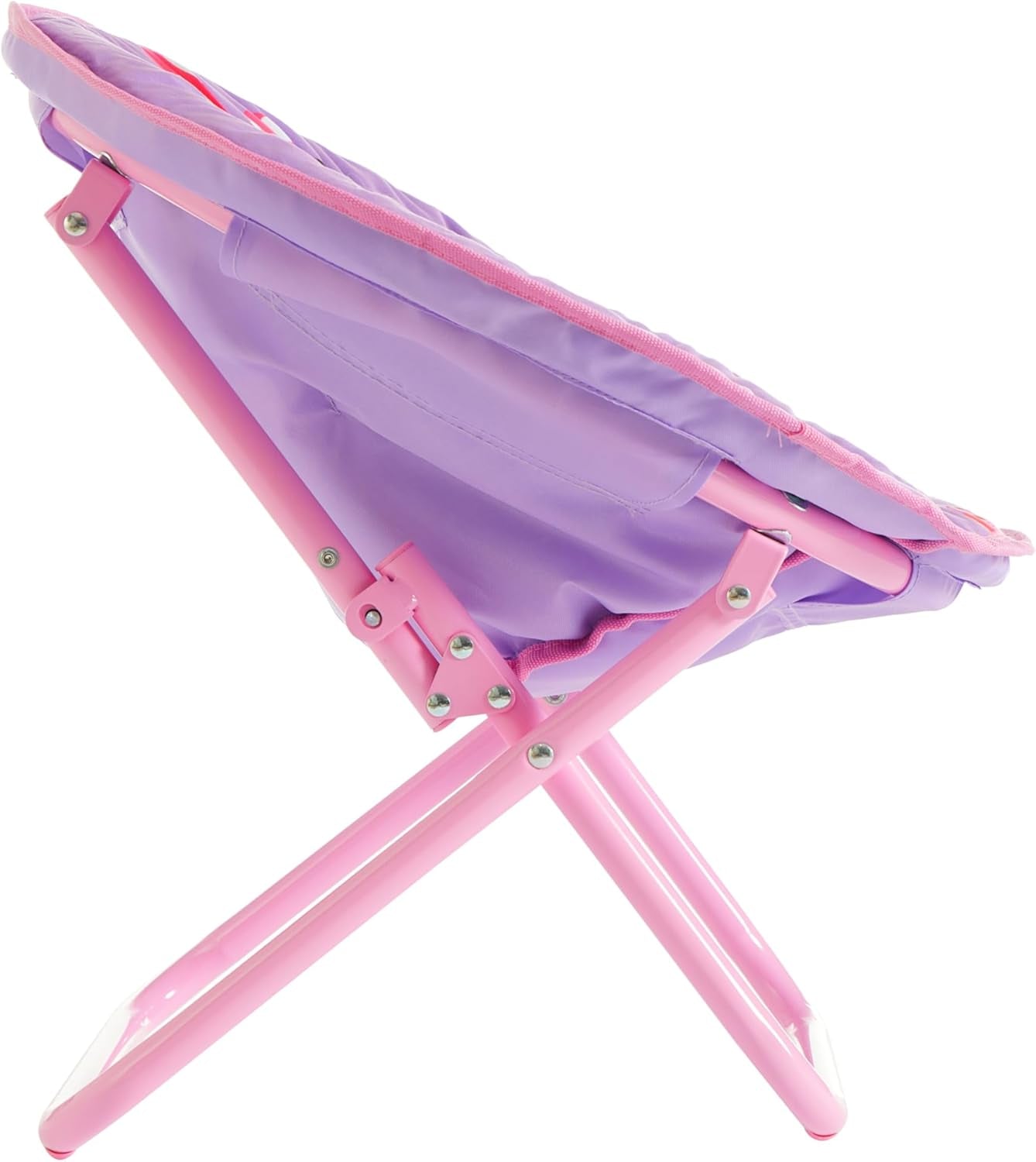 Disney Minnie Mouse Toddler Saucer Chair 19” Folding Kids Chair, Ages 3+, Portable & Lightweight, Cozy Padded Seat for Playroom, Bedroom