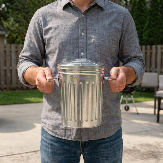 2 Gallon Small Metal Trash Can with Lid Bathroom Garbage Can with Lid round Galvanized Steel Waste Basket for Bedroom Office Kitchen Indoor Metal Basket