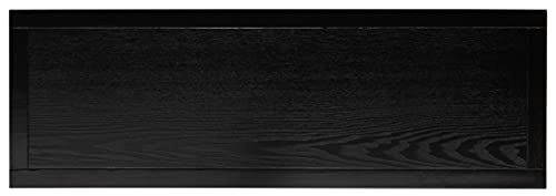 SAFAVIEH Karel TV Stand for up to 55" Flatscreen – Coastal Black & Light Natural, 2 Doors, Fully Assembled Entertainment Media Console (MED2100A)