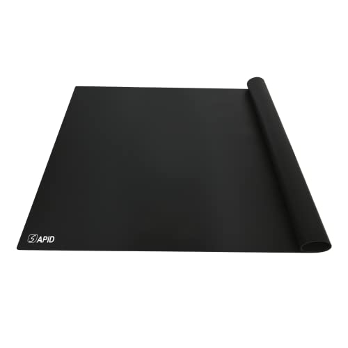 Extra Large Silicone Mat 36" x 24" Place Mats, Heat Resistant Mat for Kitchen Countertop Protector, Thick Placemats Washable Silicone Mats for Kitchen Counter Mat Dining Table Mat, Black