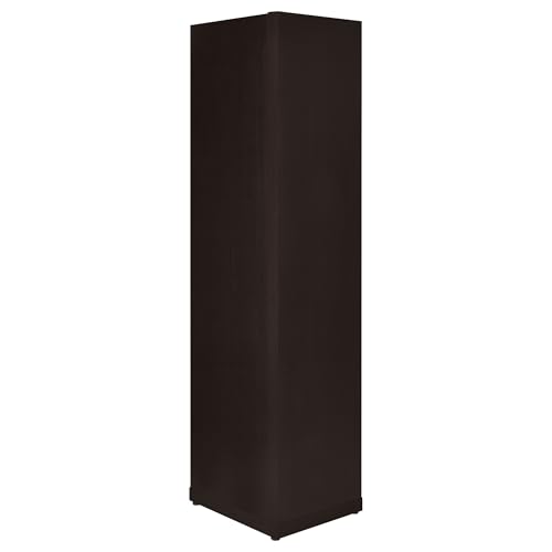Coaster Home Furnishings - Alder - Engineered Wood - 6-Shelf Tall Corner Bookcase with Leveling Glides, Modern Design, Transitional Style - Living Room and Home Office - 71-Inch - Cappuccino - 800270