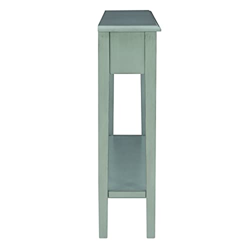 Powell Furniture Sadie Long Console Table, Teal