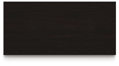 Signature Design by Ashley Neymorton Modern Counter Height Dining Table with Trestle Base, Thick Top Profile, Mango Veneer, Dark Brown Finish, Seats 4