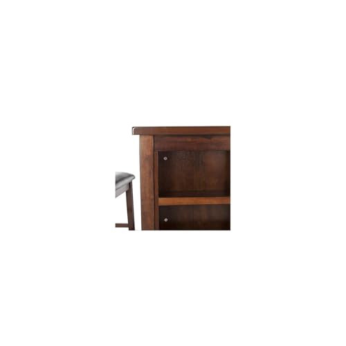 Safavieh Home Collection Everest 3 Piece Pub Set Mahogany and Black