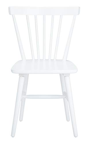 SAFAVIEH Home Collection – Winona Set of 2 White Windsor Farmhouse Dining Chairs, Spindle Back Wood Chairs, Classic Casual Seating (DCH8500B-SET2)