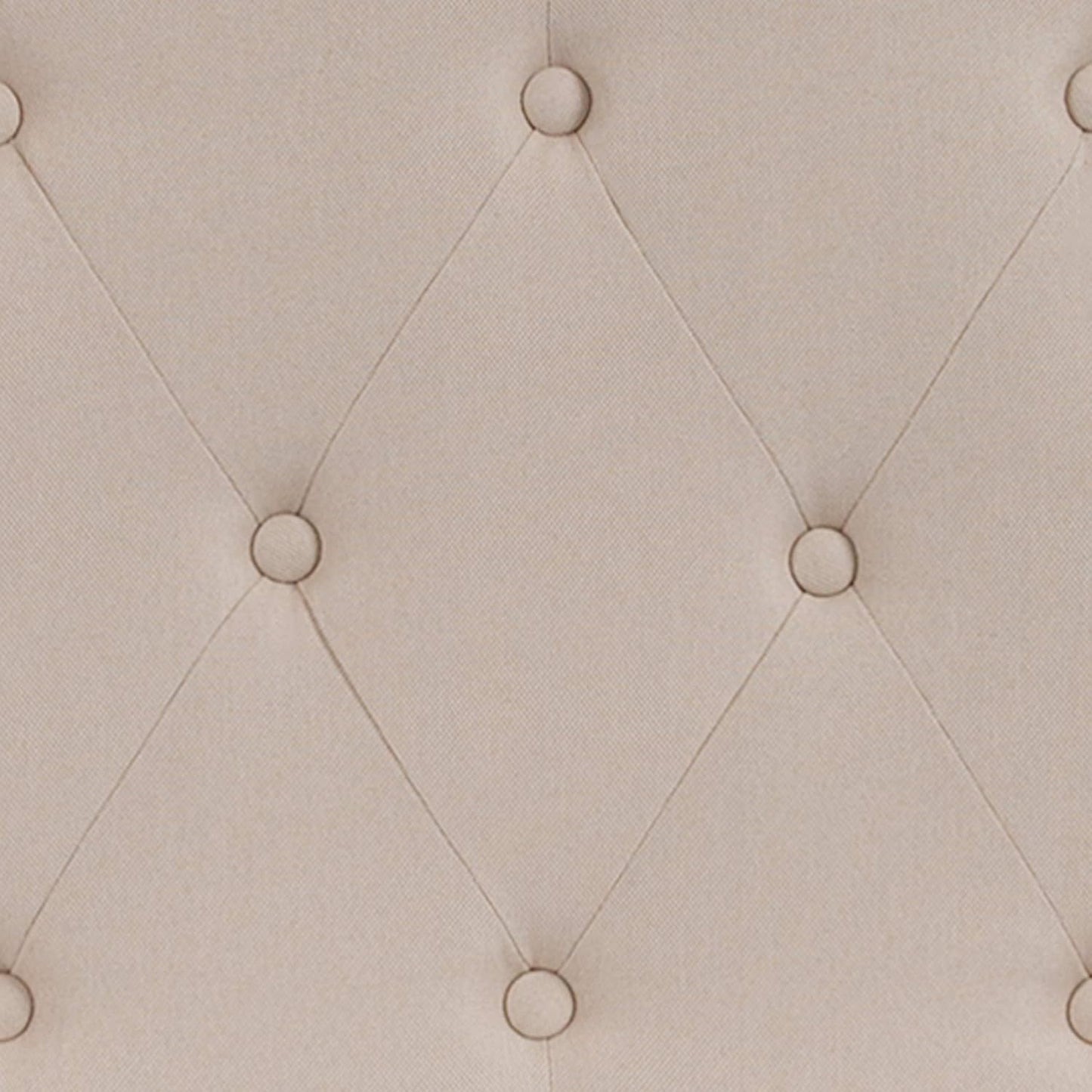 Cambridge Tufted Upholstered Twin Size Headboard in Beige Fabric