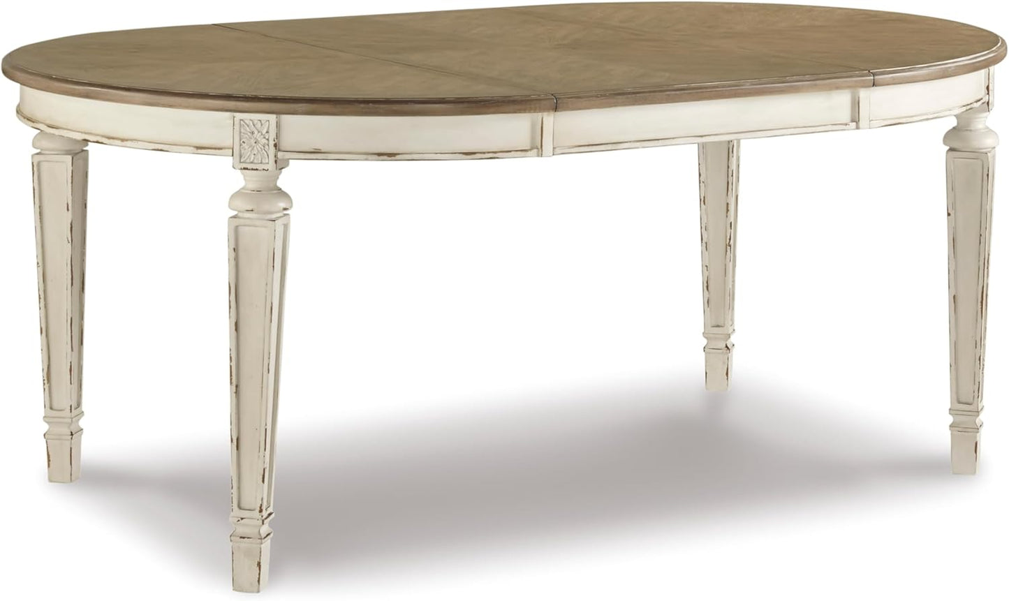 Realyn Dining Room Table, 0, Chipped White