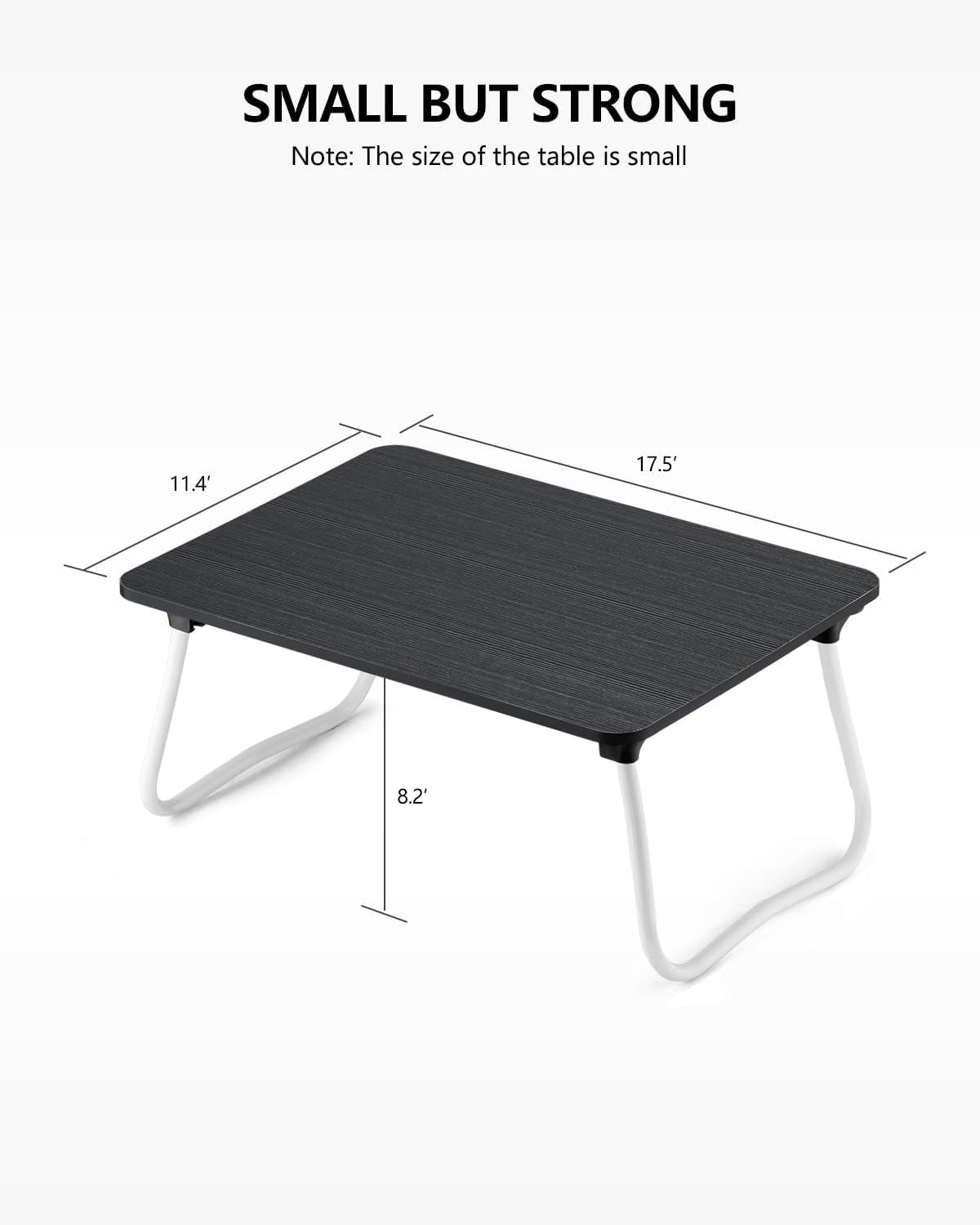 Black foldable portable laptop lap desk, view 5