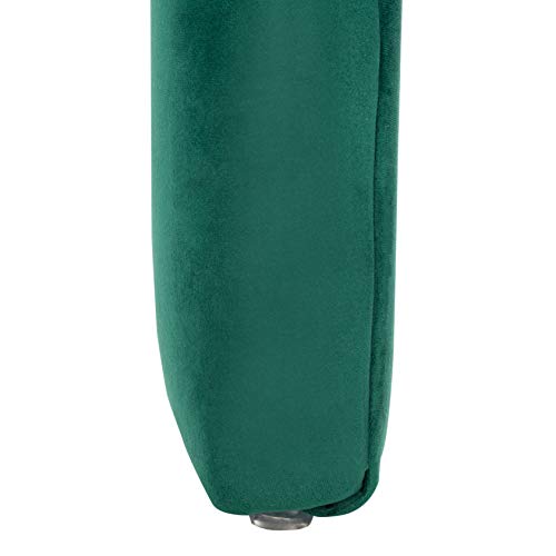 SAFAVIEH Furniture - Tenko Bench - Emerald - Solid Wood - Modern Shearling Design - Ideal for Entryway, Bedroom, Living Room, 18.5" Seat Height - Fully Assembled (BCH1300D)