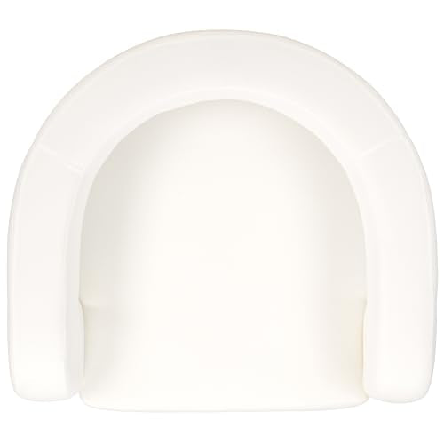 SAFAVIEH Couture Collection Anissa White Barrel Back Upholstered Accent Chair (Fully Assembled)