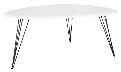 Safavieh Home Collection Wynton Mid-Century Modern White and Black Coffee Table