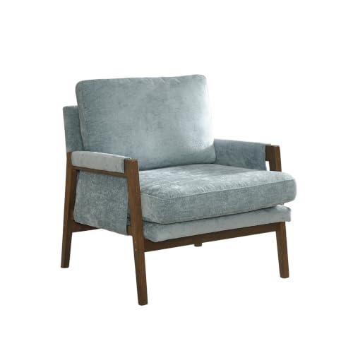 Kelly Mid-Century Modern Accent Armchair, Blue