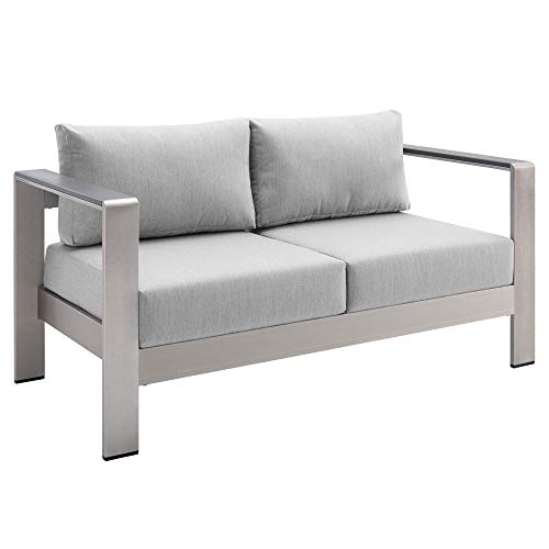 Shore Aluminum 7 Piece Outdoor Patio Furniture Set | Sturdy Anodized Frames | Sunbrella Fabric Cushions | Reliable Functionality