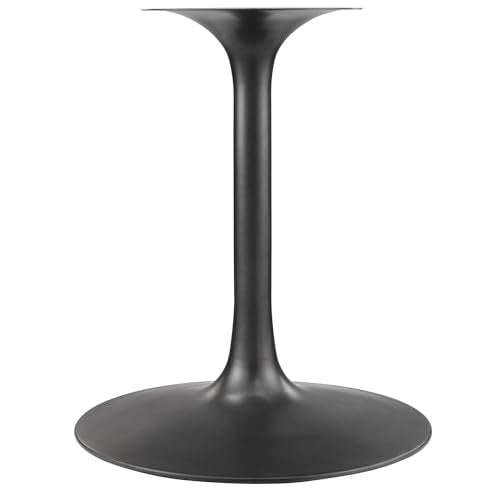 Lippa Pedestal 60Inch Round Dining Table Solid Wood Black Walnut Finish Modern Kitchen Room Entertaining Home Furniture Quality Stylish Elegant Durable Refined