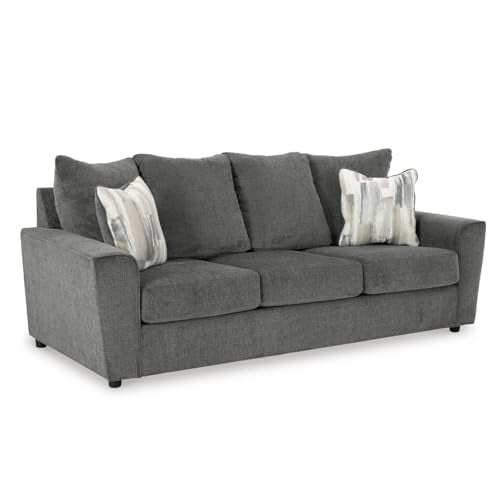 Signature Design by Ashley Stairatt Casual Sofa with Flared Arms, Gray