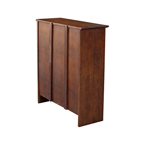 Solid Wood Bookcase 36 in. High, Espresso, view 7