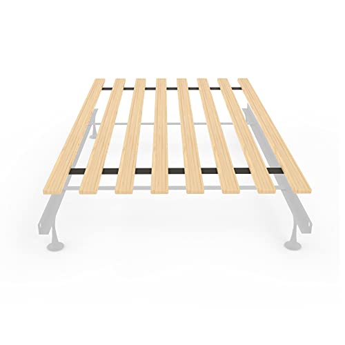 0.68-Inch Heavy Duty Vertical Wooden Bunkie Board/Bed Slats, Twin, Beige