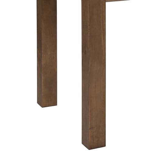 HERCULES 46" x 30" Rectangular Antique Rustic Solid Pine Farm Dining Table