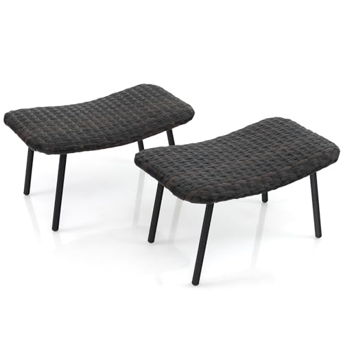 Set of 2 Patio Ottomans, view 2