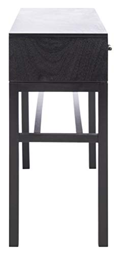 SAFAVIEH Home Collection Ajana Black and Greige 2-Drawer Console Table