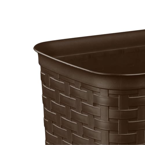 10346P06 Wastebaskt Weave Espresso