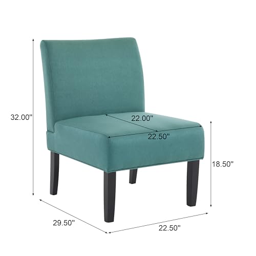 Christopher Knight Home Kassi Fabric Accent Chair, Dark Teal 29. 50”D x 22. 50”W x 32. 00”H