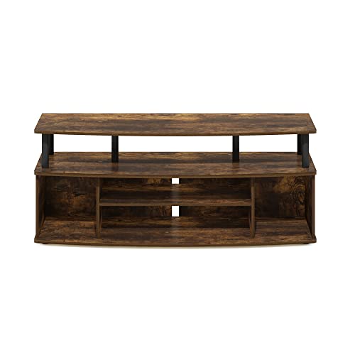 Jaya 4-Tier TV Stand for TV up to 55 Inch, Amber Pine, view 7