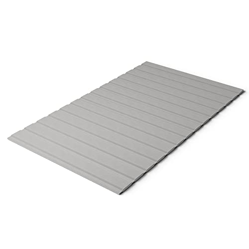 0.75-Inch Standard Mattress Support Wooden Bunkie Board/Slats with Cover, Full, Grey
