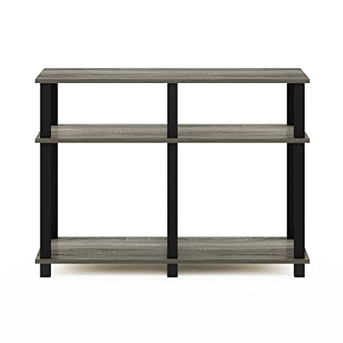 Romain Turn-N-Tube Stand for TV up to 40 Inch, 40-Inch, French Oak/Black