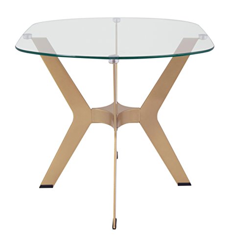 Gold Archtech end table, view 7