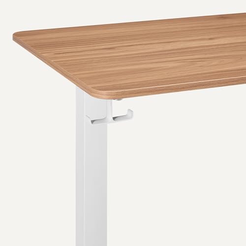 Electric Standing Desk, Height Adjustable Home Office Desk with Quiet Motor and Multiple Presets, White/Oak Effect