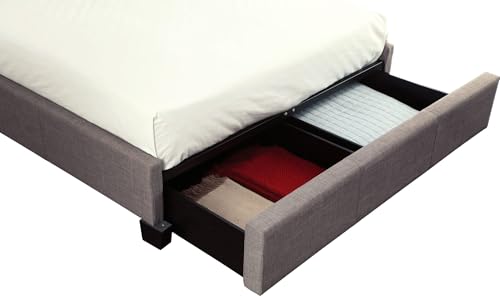 Solid Wood Footboard-Storage Bed, King, Madeleine - Dolphin Linen