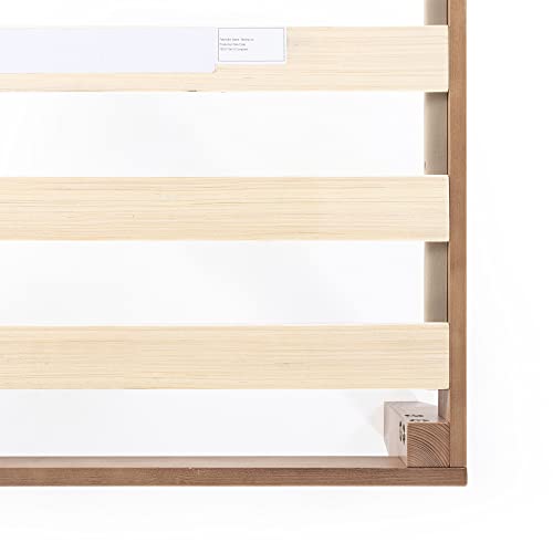 Naturalista Classic, 12 Inch Solid Wood Platform Bed with Wooden Slats, view 7