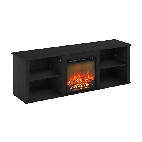 Classic 3-Tier Fireplace TV Stand for TV up to 70 Inch, Americano, view 7