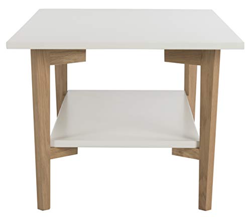 Safavieh Home Collection Caraway White and Natural Coffee Table