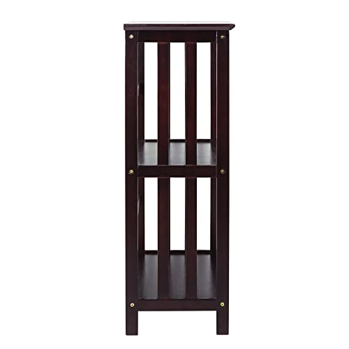 Mission Style 3-Shelf Bookcase, Espresso