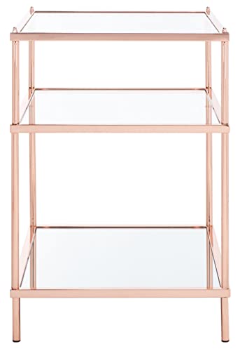 Safavieh Home Collection ACC6203 Accent Table, Rose Gold/Glass
