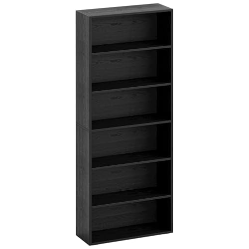 Bookshelves and Bookcases Floor Standing 6 Tiers Display Storage Shelves 70 in Tall Bookcase Home Decor Furniture for Home Office, Living Room, Bed Room