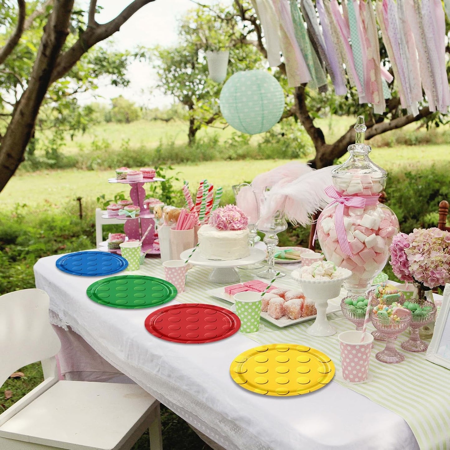 40PCS Alphabet Number Party Supplies Rainbow Alphabet Disposable Party Decor Included Alphabet Plates Napkins Back to School Decorations for Baby Shower Kids Birthday Alphabet Number Games