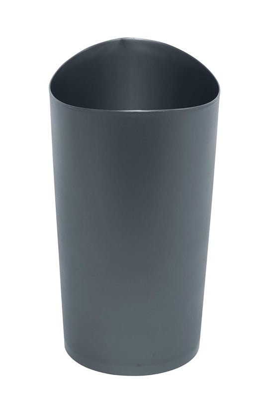 Spa Works Vanity Wastebasket Home/Bathroom/Office Use Small 2.25 Gallon Plastic Gunmetal Blue Home/Kitchen/Garage/Apartment/Office