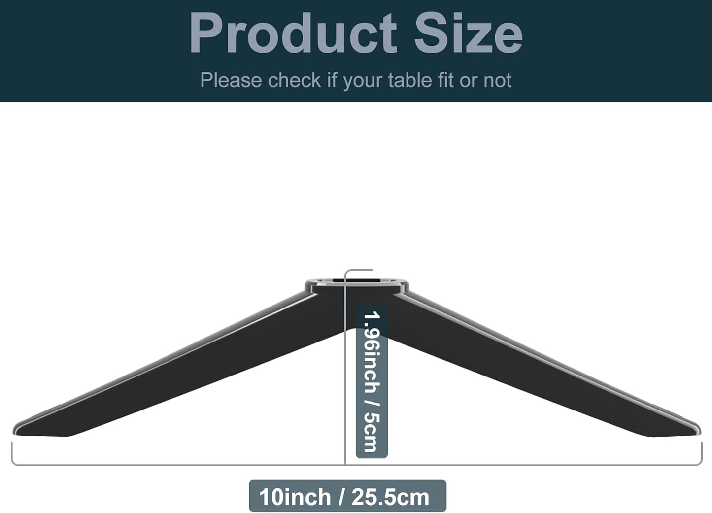 Stand for TCL TV Stand Legs Compatible with Select Models for 28 32 40 43 49 50 55 65 Inch for TCL TV Stand, for 28D2700 32S321 40S325 43S431 43S303 49S423 50S423 50S425 55S525, for TCL Roku TV Legs