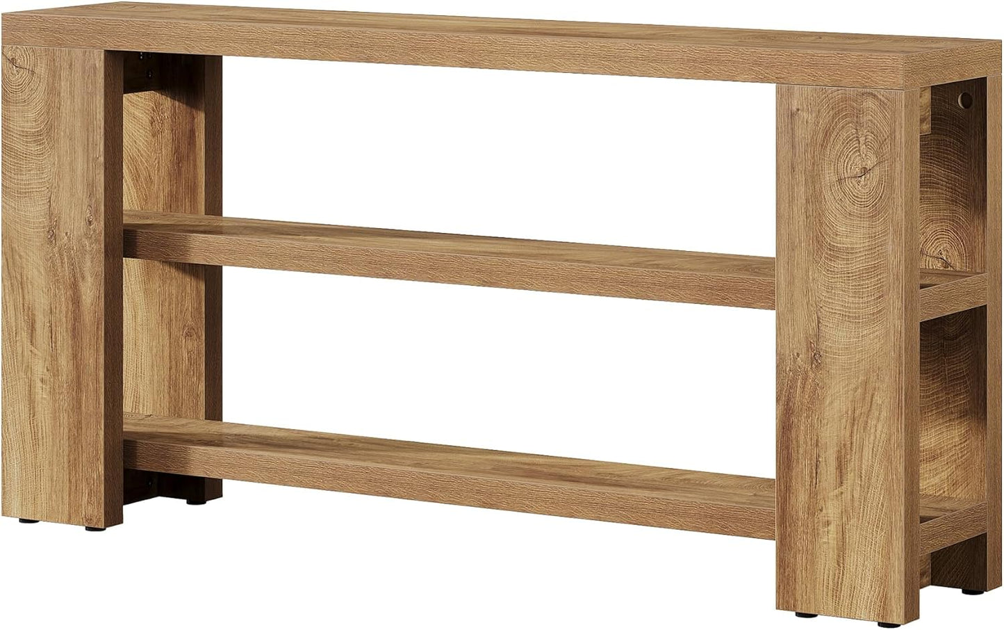 70.9-Inch Extra Long Console Table with Storage, Narrow Wooden Sofa Table behind the Couch, Farmhouse 3-Tier Entry Foyer Table for Entryway, Living Room, Hallway