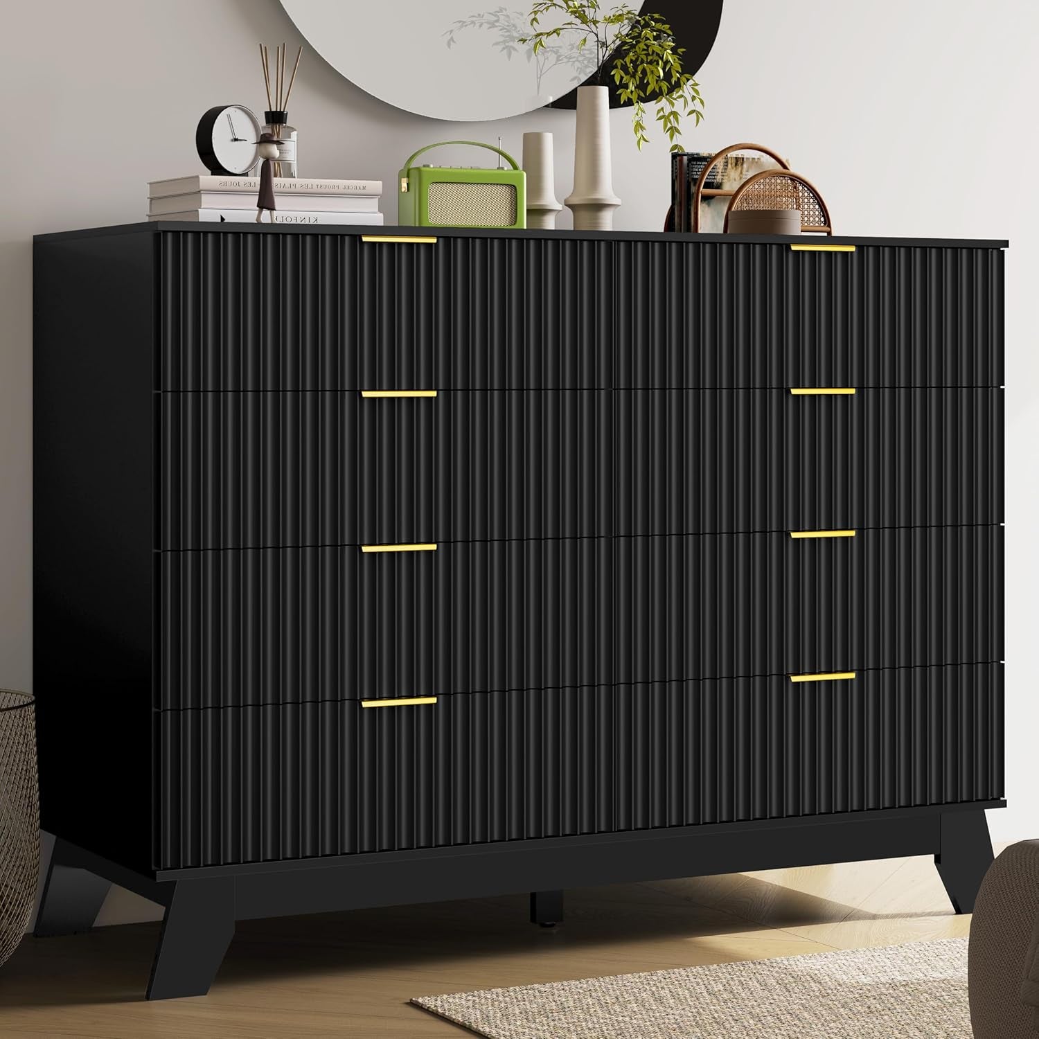 Fluted Dresser for Bedroom – Hawkins Woodshop