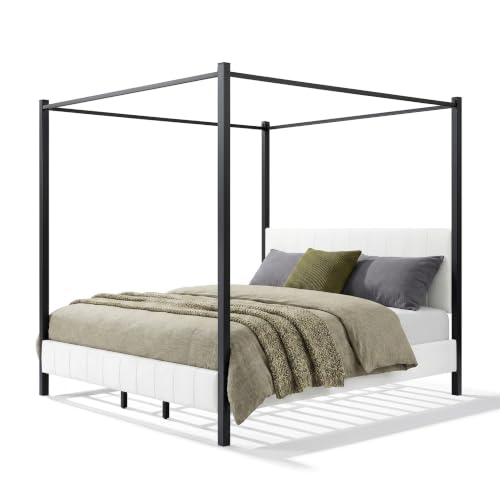 Xamia California King Size Canopy Bed Frame, view 8